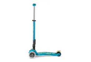 Тротинетка Micro Maxi Deluxe Foldable LED, Цвят Petrol Green, снимка 4 - 5