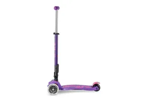 Тротинетка Micro Maxi Deluxe Foldable LED, Цвят Purle, снимка 2 - 9