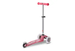 Тротинетка Micro Mini Deluxe Glitter LED, Цвят  Fairy Glitter LED Pink, снимка 5 - 6