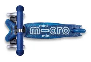 Тротинетка Micro Mini Deluxe Glitter LED, Цвят Galaxy Glitter LED Navy, снимка 2 - 8