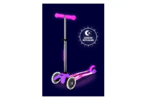 Тротинетка Mini Micro Deluxe Glow LED Plus, Цвят Frosty Pink, снимка 5 - 6