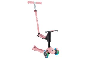 Тротинетка със седалка 4 в 1 GLOBBER GO UP SPORTY LIGHT - пастелно розова - 2