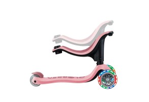 Тротинетка със седалка 4 в 1 GLOBBER GO UP SPORTY LIGHT - пастелно розова - 5