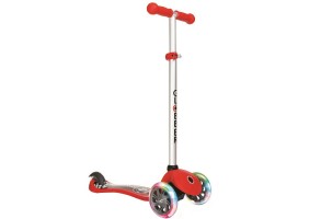 Тротинетка със светещи гуми и регулация Globber Primo Fantasy Lights - Red Design - 2
