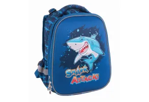Ученическа раница PULSE Anatomic Cube Shark Attack, 2 отделения
