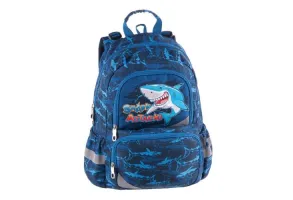 Ученическа раница PULSE Anatomic Shark Attack - от 6 - 10 г, за момче, 3 отделения