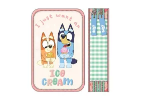 Ученически несесер с две отделения и съдържание Bluey ICE CREAM