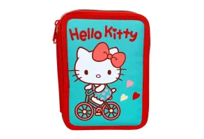 Ученически несесер със съдържание и две отделения Hello Kitty Sweetheart