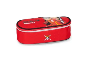 Ученически овален несесер One Piece Red