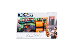 X Shot SKINS Бластер с барабани с 12 меки стрели Dread