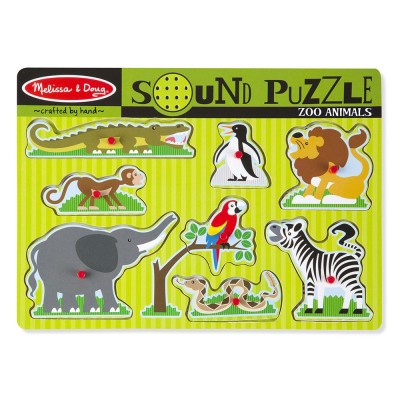 Пъзел със звуци Melissa and Doug Zoo с животни