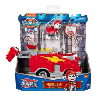 Трансформиращо превозно средство с фигурка Spin Master Paw Patrol Rescue Knights Marshall