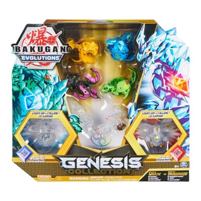 Комплект с топчета Spin Master Bakugan Evolutions S4 Genesis Collection Pack, Wrath vs Dragonoid