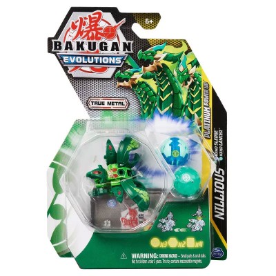 Комплект с топчета Spin Master Bakugan Evolutions S4 Platinum Power Up Pack -  Nillious С Nano Sledge&nano Lancer