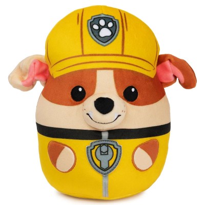Плюшена играчка скуиши Spin Master Paw Patrol 20 см - Rubble / Ръбъл