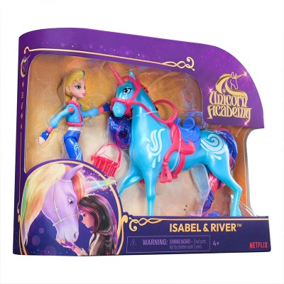Игрален комплект Spin Master Unicorn Academy Фигури с аксесоари -  Isabel & River