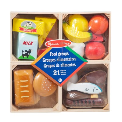 Дървен комплект Melissa & Doug 5 Групи храни, 271