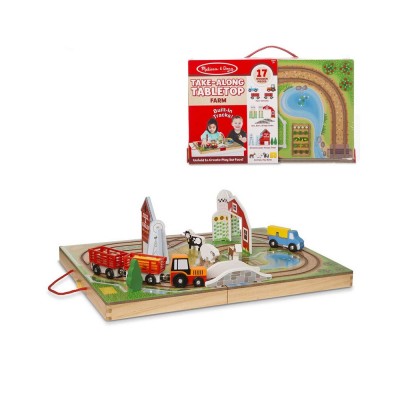 Дървен комплект в куфарче - Ферма Melissa and Doug