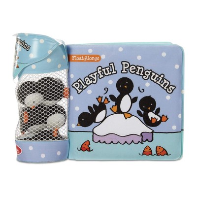Комплект Melissa and Doug Книжка за баня и играчки пингвини
