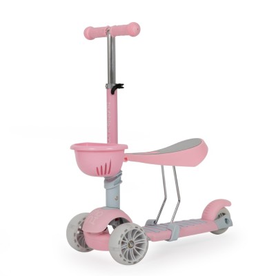 Детска тротинетка Moni, Bubblegum, розов, 3+ години