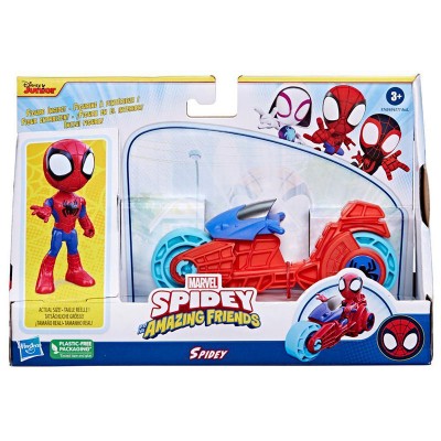 Фигурка Spidey с мотоциклет Hasbro Marvel Spidey, 10 см.