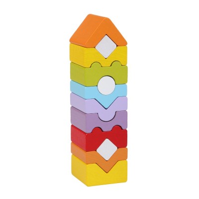 Дървена кула за баланс, Cubika - 12 части