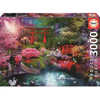EDU19282 Японски градини - пъзел 3000 части