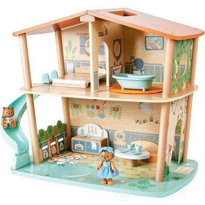 Hape Къща на тигри в джунглата - Дървен комплект, 34 части