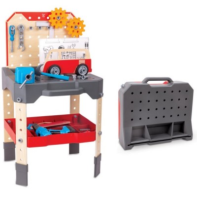 Hape Многофункционална работна маса - Детски игрален комплект, 71 части