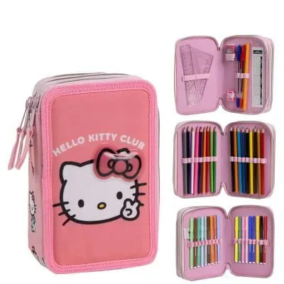 HELLO KITTY несесер с 3 ципа, ПЪЛЕН