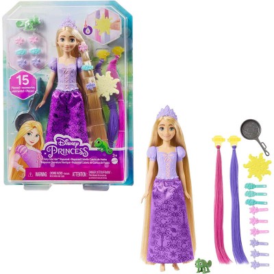 Кукла за прически Mattel Disney Princess Рапунцел с 15 аксесоара
