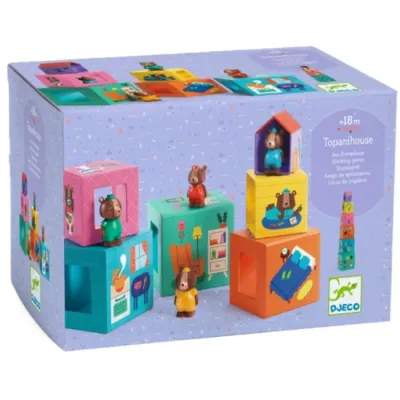 Игрален комплект Djeco - Кубчета и мечета