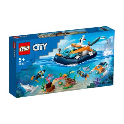LEGO City 60377 - Изследователска лодка за гмуркане