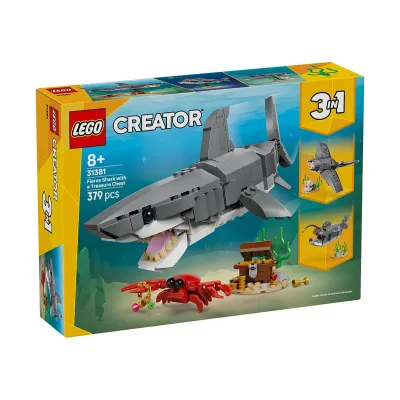 LEGO Creator 31381 - Свирепа акула със сандък със съкровище