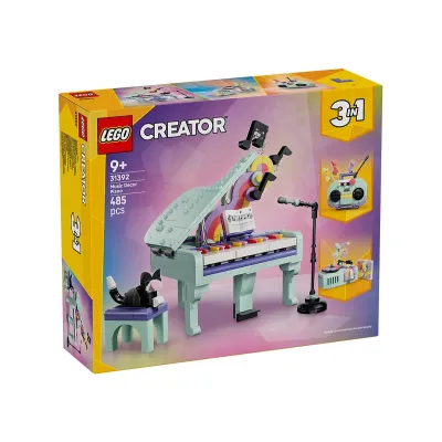 LEGO Creator 31392 - Пиано с котка и музикална украса