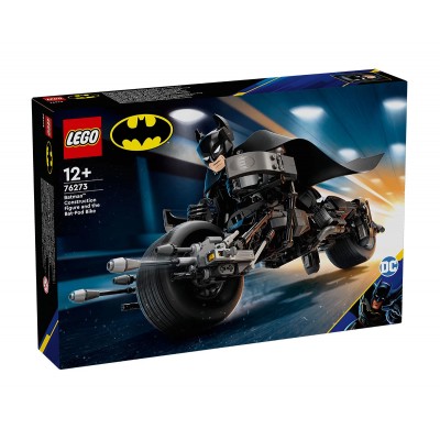 LEGO DC Comics Super Heroes 76273 Batman - Фигура за изграждане Батман и мотоциклет