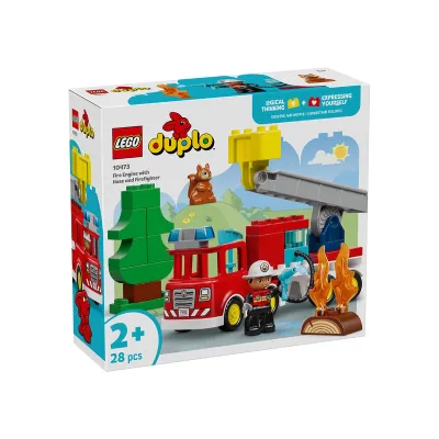 LEGO DUPLO 10473 - Пожарна кола с маркуч и пожарникар