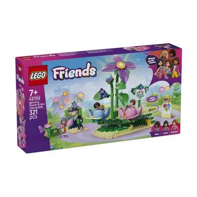 LEGO Friends 42702 - Въртележка с цветя и чаени чаши