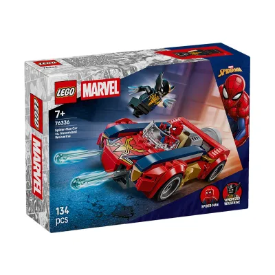 LEGO Marvel Super Heroes 76336 - Спайдърмен с кола срещу Венъм във Върколака