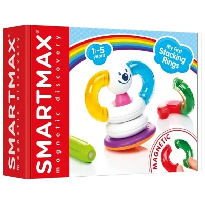Магнитен конструктор Smart Games Smartmax - Подреди ринговете, 12 части