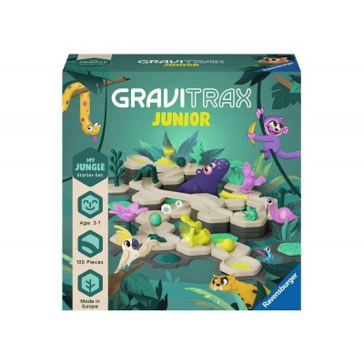 Настолна игра Ravensburger GraviTrax Junior - Стартов комплект: Start L Джунгла