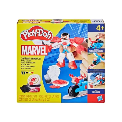 Play Doh - Капитан Америка: Мото-резачка