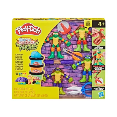 Play Doh - Костенурките Нинджа: Cowabunga форми с пластелин