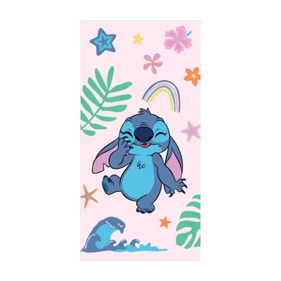Плажна хавлия Stitch Rainbow, 70x140 см, 100% памук