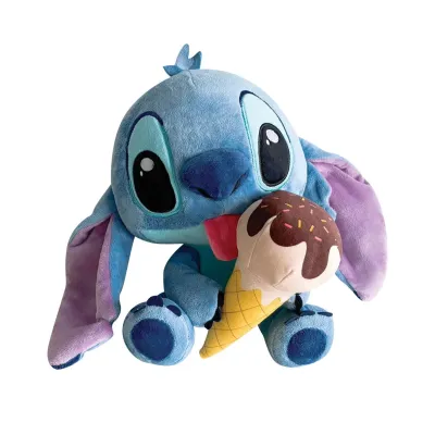 Плюшена играчка Disney - Стич със сладолед, 23 см