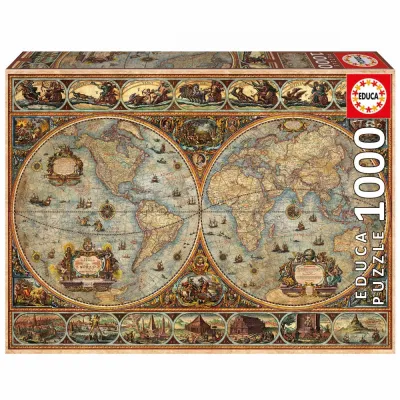 Пъзел, Educa, Светът, 1000 части