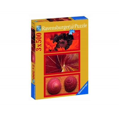 Пъзел Ravensburger 3х500 ел. - Картини в червено