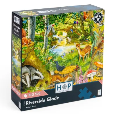 Пъзел с едри части 500 - Поляна край реката – The House of Puzzles