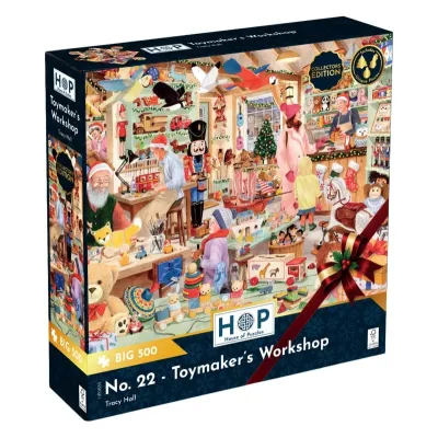 Пъзел с едри части 500 - Работилницата на Дядо Коледа - The House of Puzzles