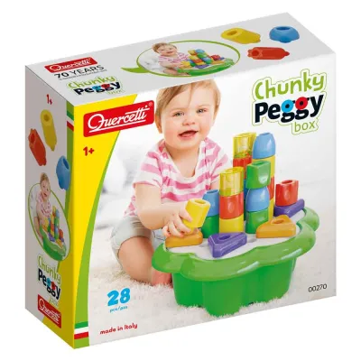 QUERCETTI Конструктор Chunky Peggy Box 28ч.